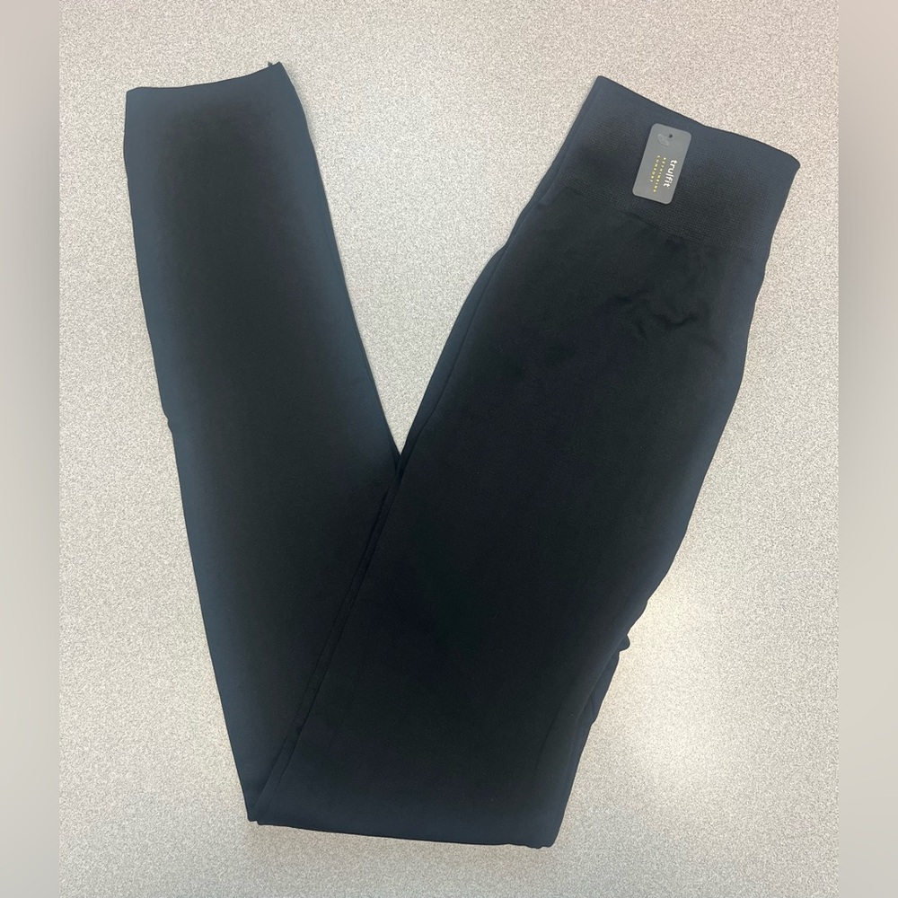 Women's TruFit Leggings Size XL Black Polyester Spandex NEW with Tags Comfort